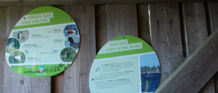im Hochstand am Flögelner See - Etläuterung